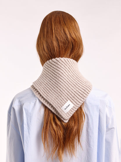 Soft Wool Chunky Bandana - Sand Marl