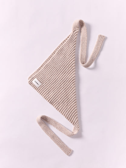 Soft Wool Chunky Bandana - Sand Marl