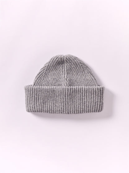 Soft Wool Chunky Beanie Hat - Flannel Grey