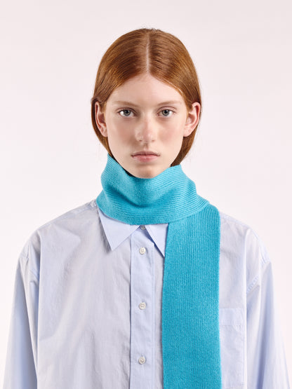 Soft Wool Mini Scarf - Bright Blue
