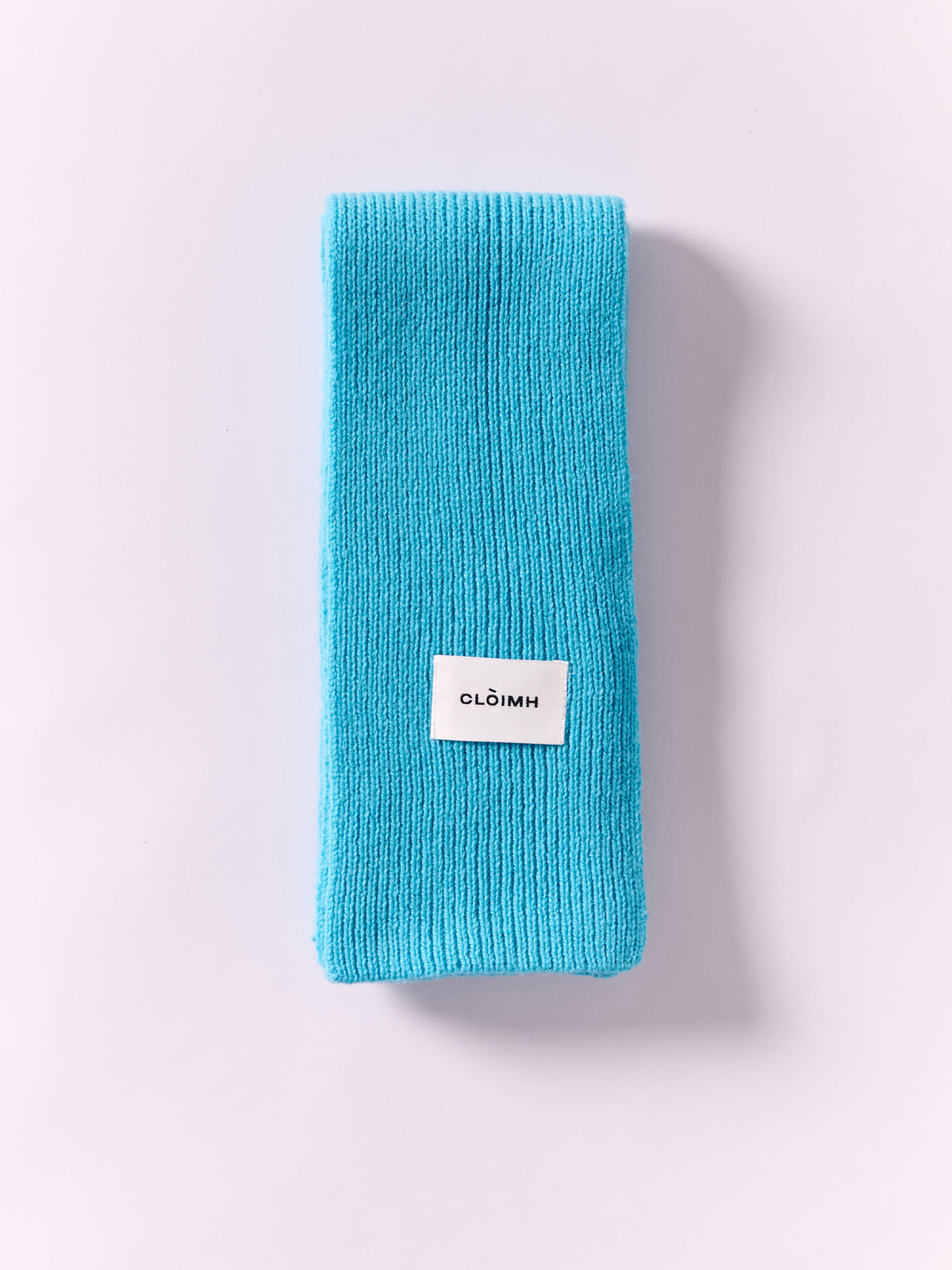Soft Wool Mini Scarf - Bright Blue