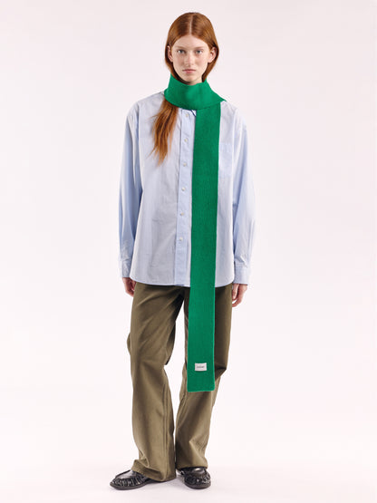Soft Wool Mini Scarf - Bright Green