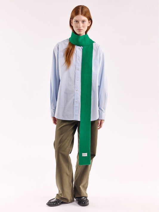 Soft Wool Mini Scarf - Bright Green