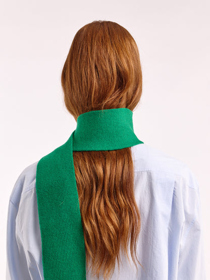 Soft Wool Mini Scarf - Bright Green