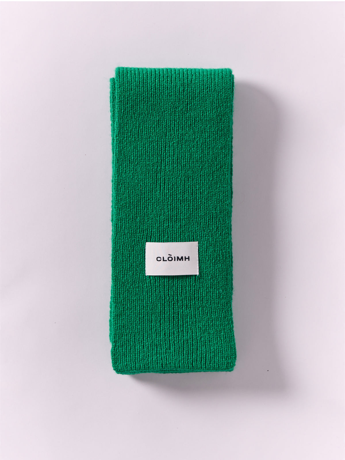 Soft Wool Mini Scarf - Bright Green