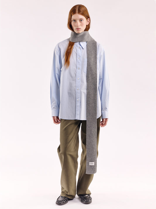 Soft Wool Mini Scarf - Flannel Grey