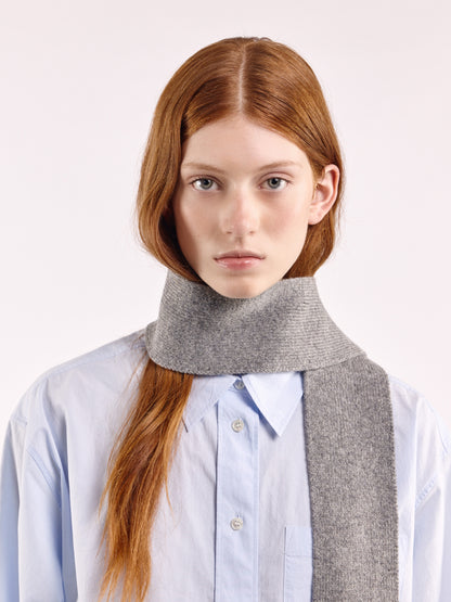Soft Wool Mini Scarf - Flannel Grey