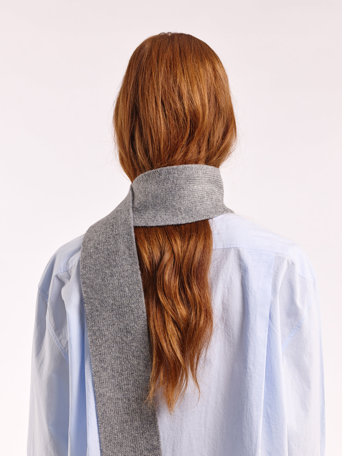 Soft Wool Mini Scarf - Flannel Grey