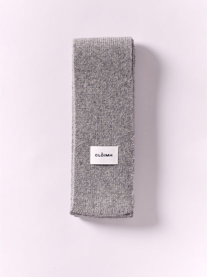 Soft Wool Mini Scarf - Flannel Grey