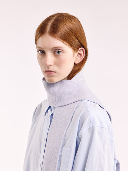 Soft Wool Mini Scarf - Pale Lavender