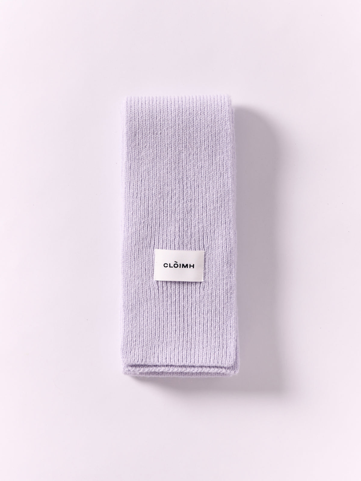Soft Wool Mini Scarf - Pale Lavender