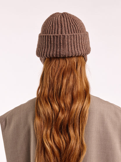 Wool Ear Flap Hat - Brown