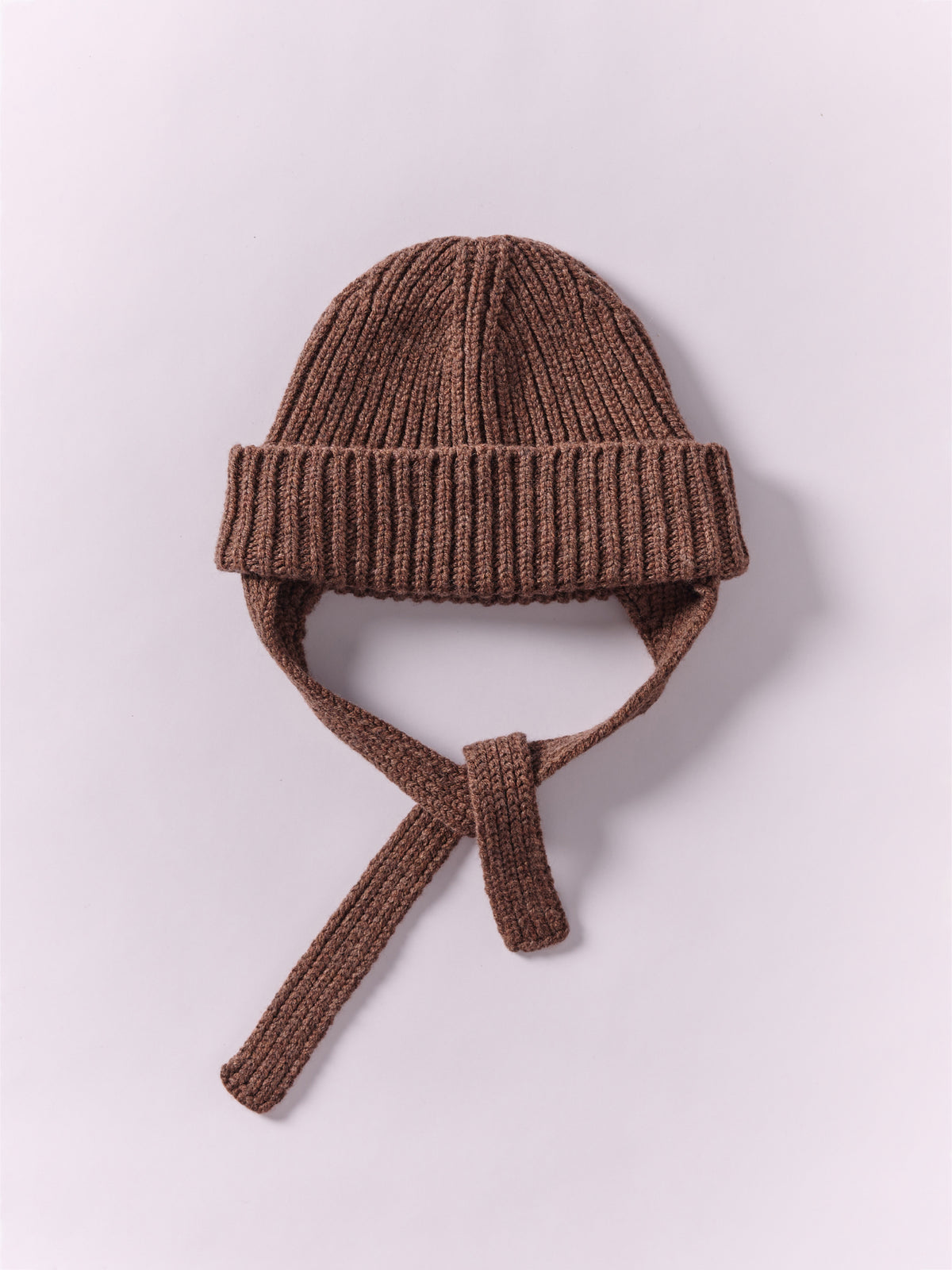 Wool Ear Flap Hat - Brown