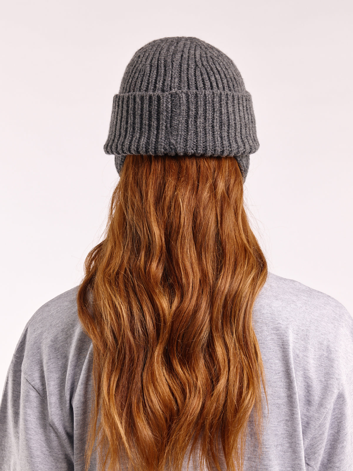 Wool Ear Flap Hat - Dark Grey