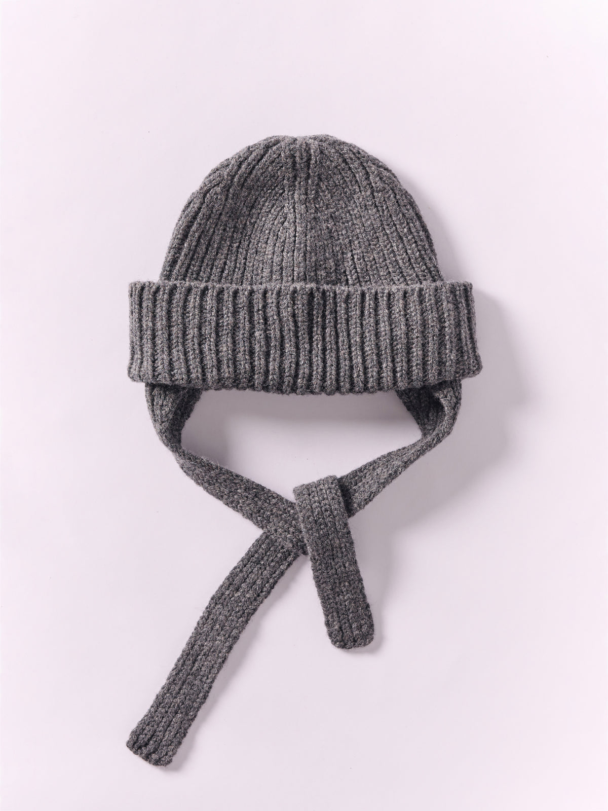 Wool Ear Flap Hat - Dark Grey