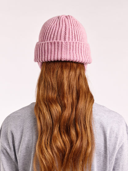 Wool Ear Flap Hat - Rose