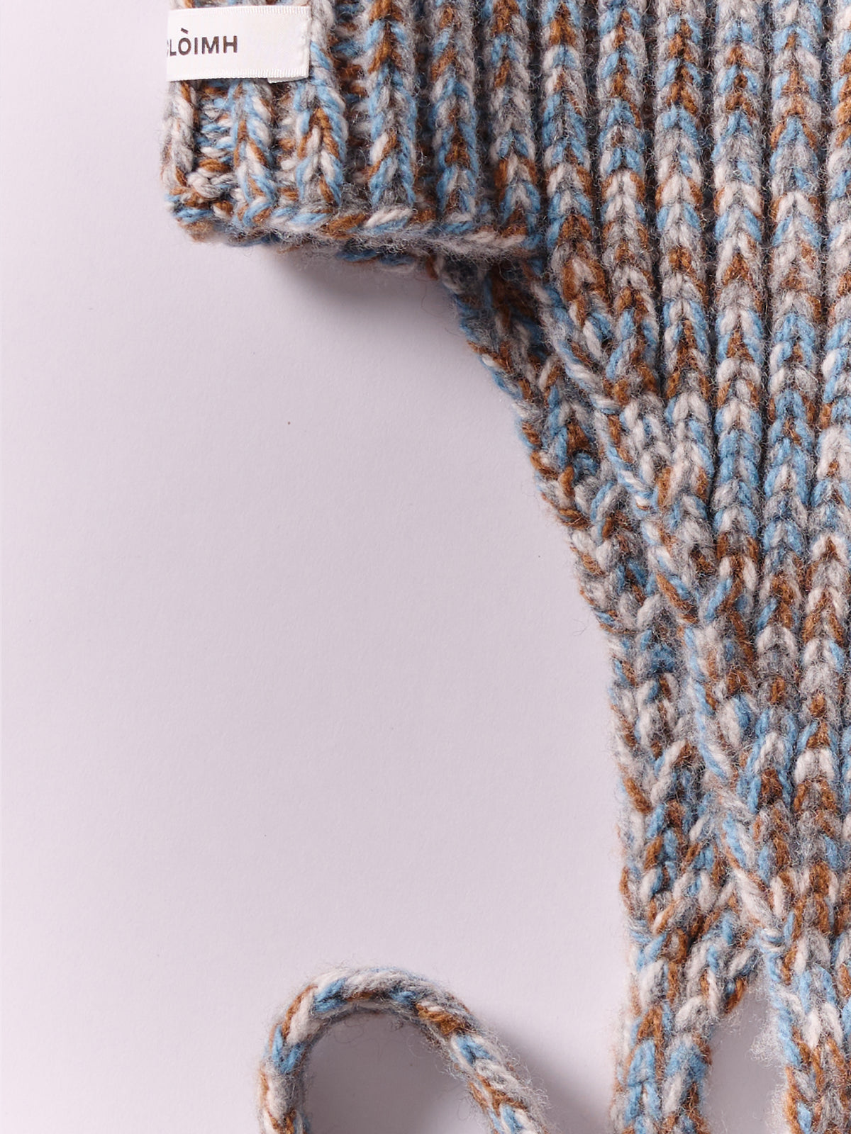 Soft Wool Marl Ear Flap Head Band - Dusk/Vintage Vicuna Marl