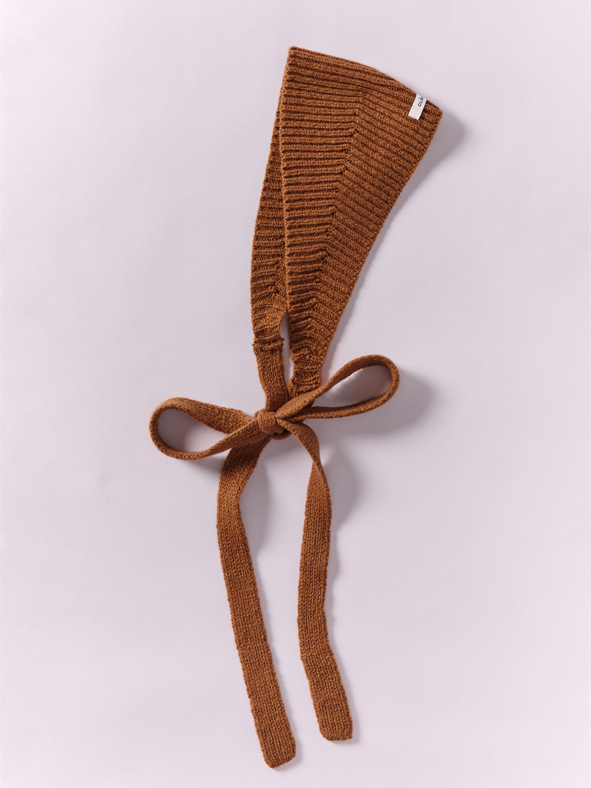 Soft Wool Tied Head Band - Vintage Vicuna