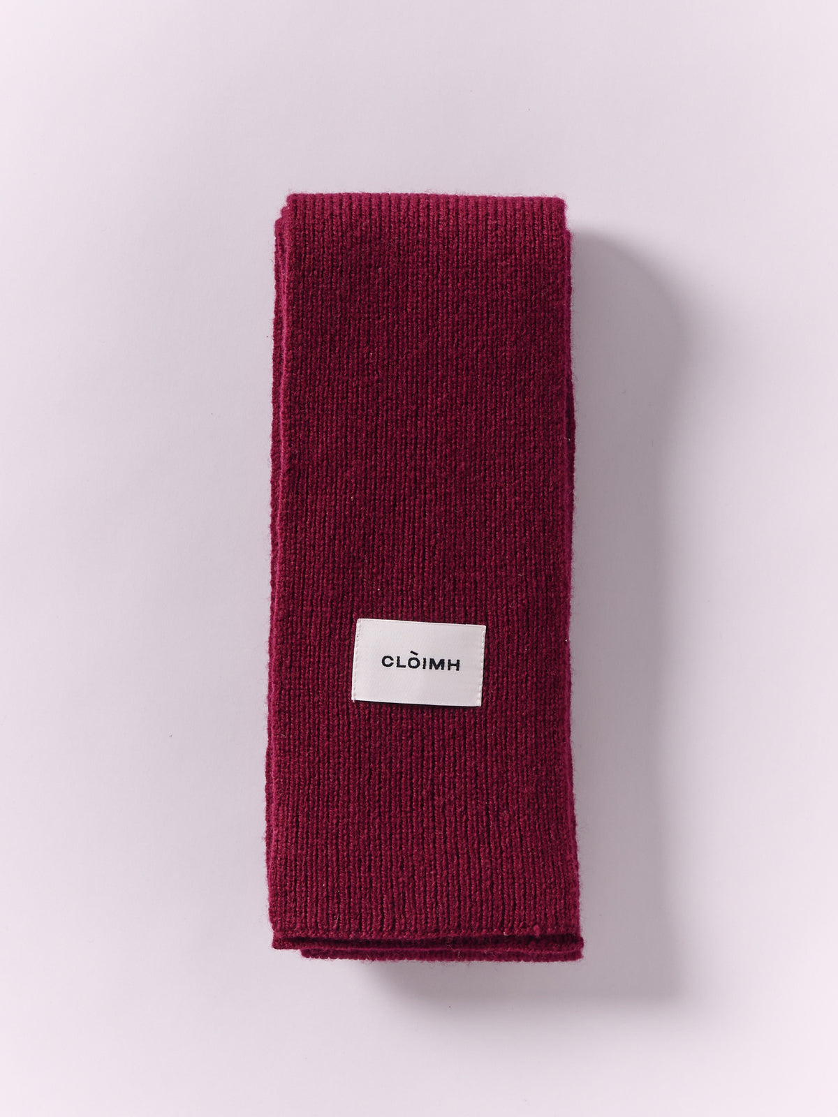 Soft Wool Mini Scarf - Burgundy