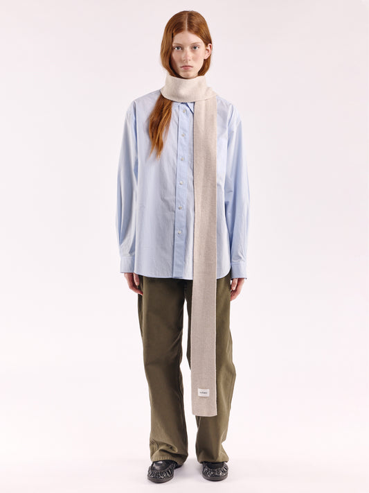 Soft Wool Mini Scarf - Sand