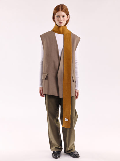 Soft Wool Mini Scarf - Chai