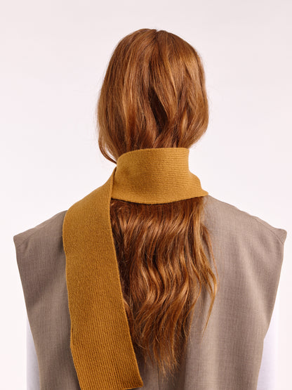 Soft Wool Mini Scarf - Chai