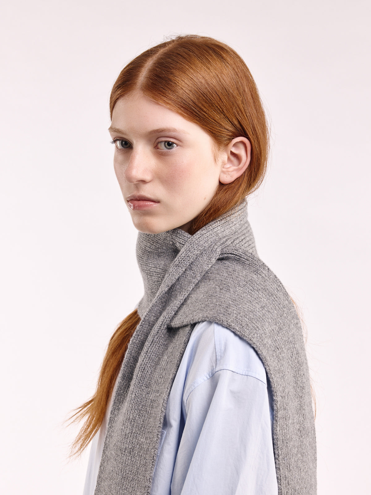 Soft Wool Scarf - Flannel Grey