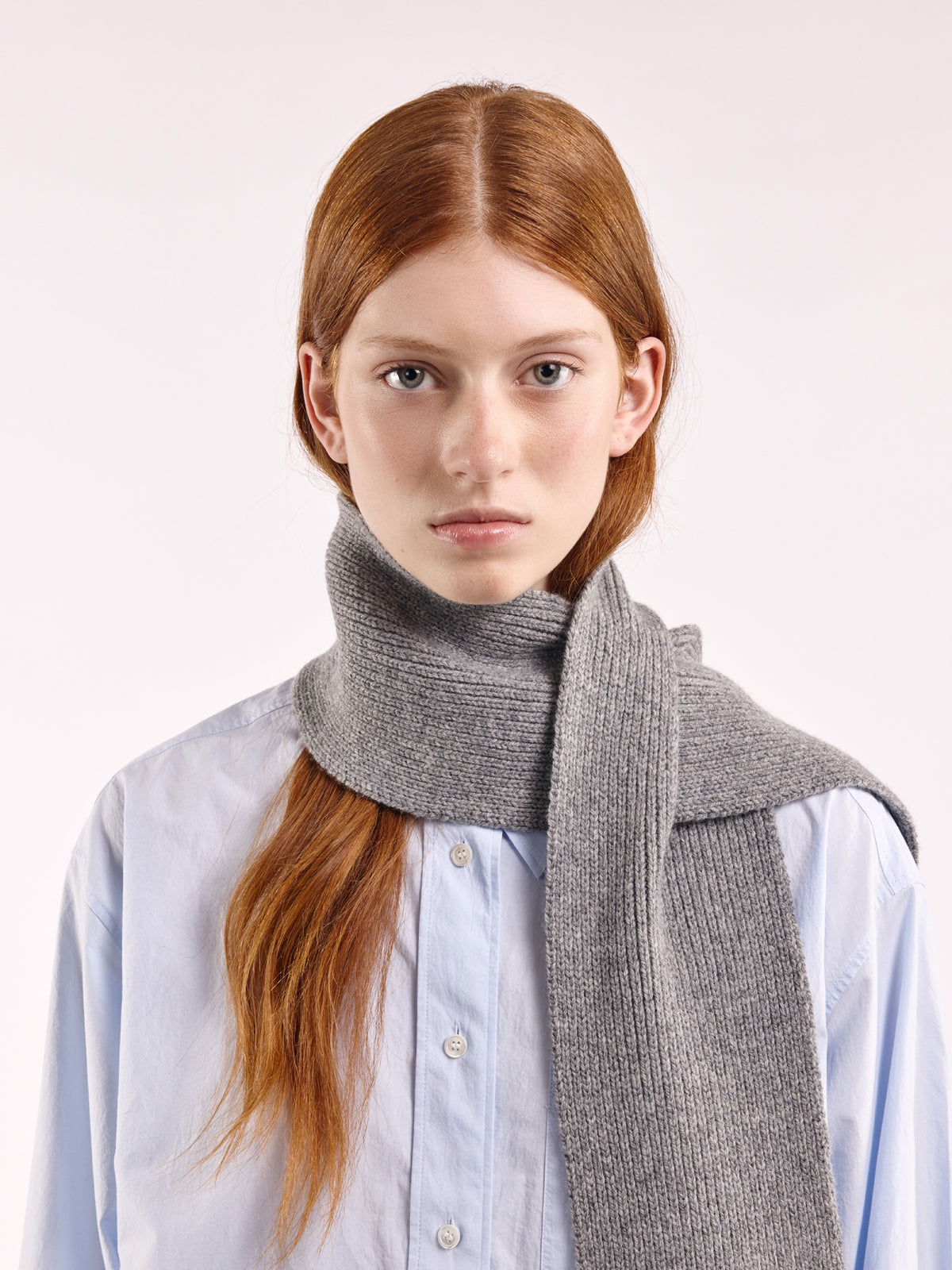 Soft Wool Scarf - Flannel Grey