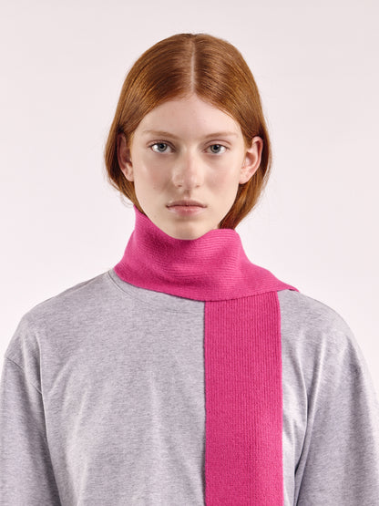 Soft Wool Mini Scarf - Fuchsia