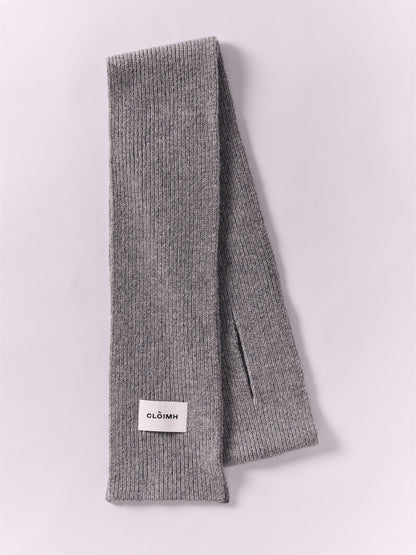 Soft Wool Scarf - Flannel Grey
