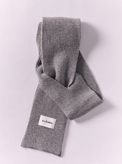 Soft Wool Scarf - Flannel Grey