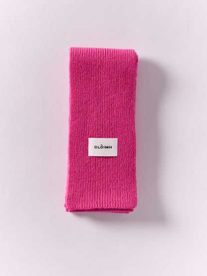 Soft Wool Mini Scarf - Fuchsia