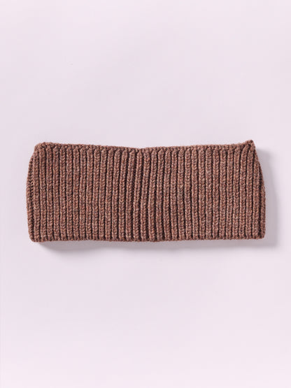 Wool Head Band - Brown