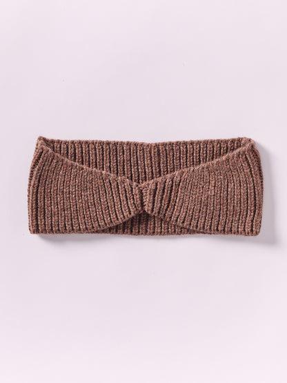 Wool Head Band - Brown