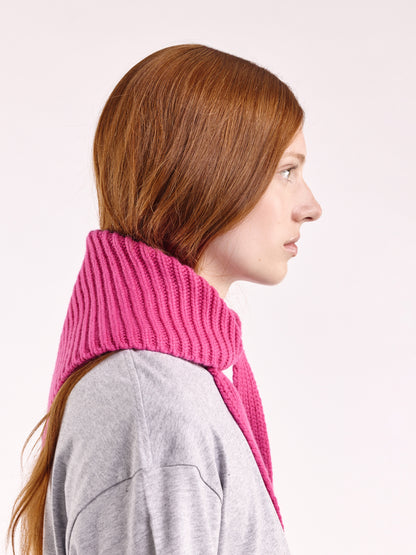 Soft Wool Chunky Bandana - Fuchsia