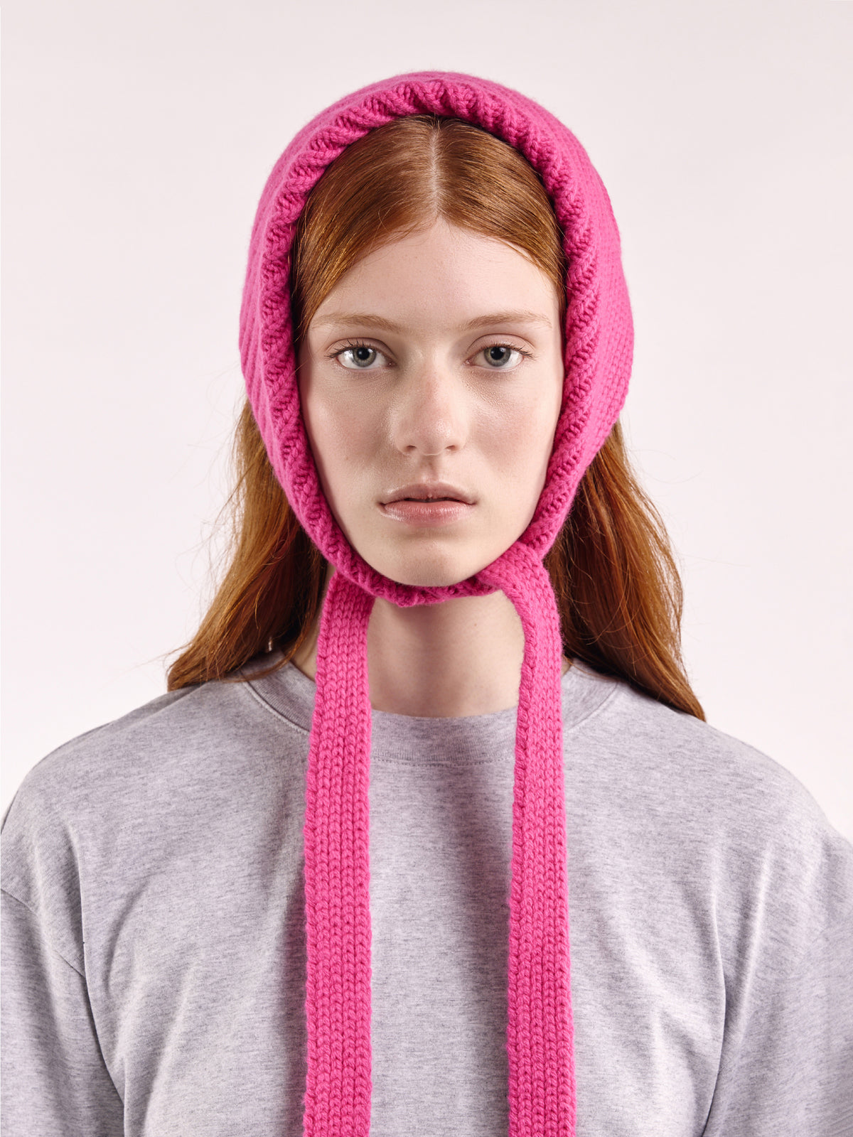 Soft Wool Chunky Bandana - Fuchsia
