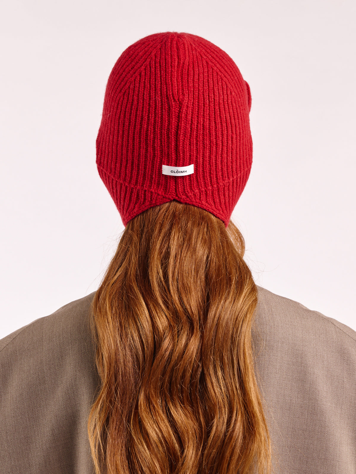 Wool Tied Trapper Hat - Red