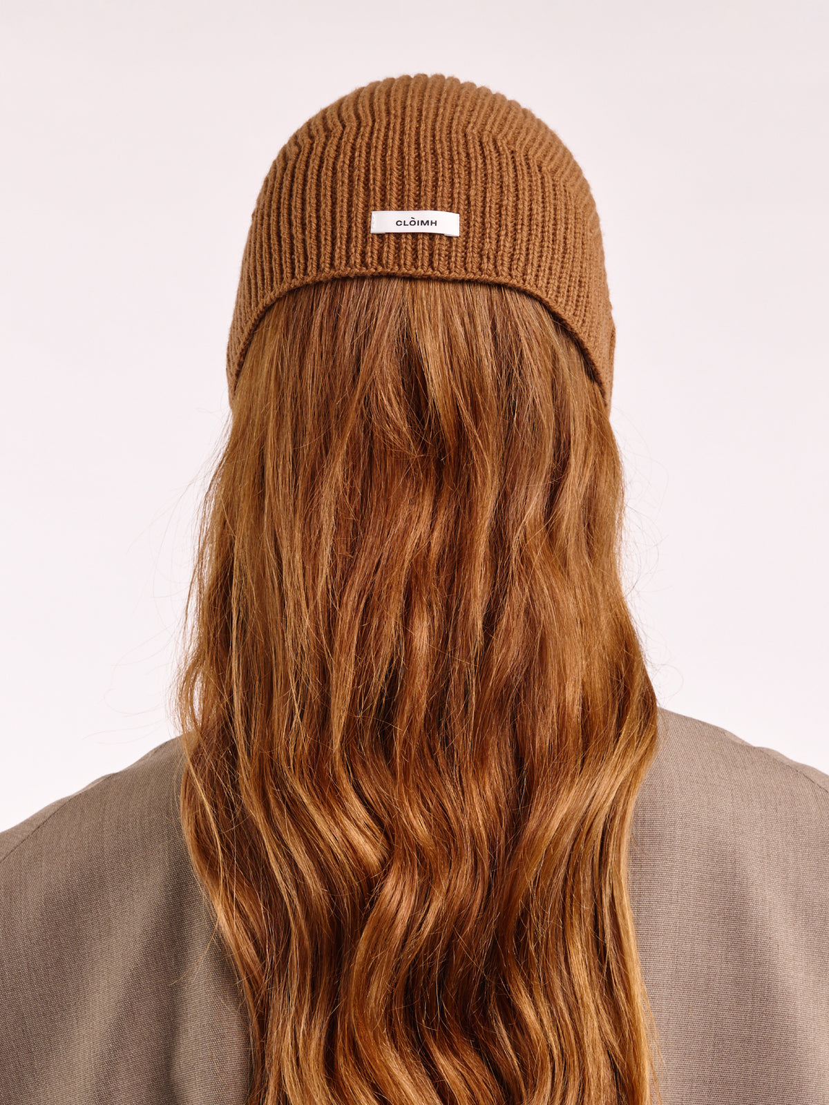 Soft Wool Tied Head Band - Vintage Vicuna