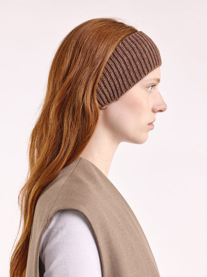 Wool Head Band - Brown