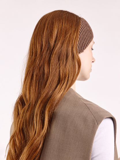 Wool Head Band - Brown