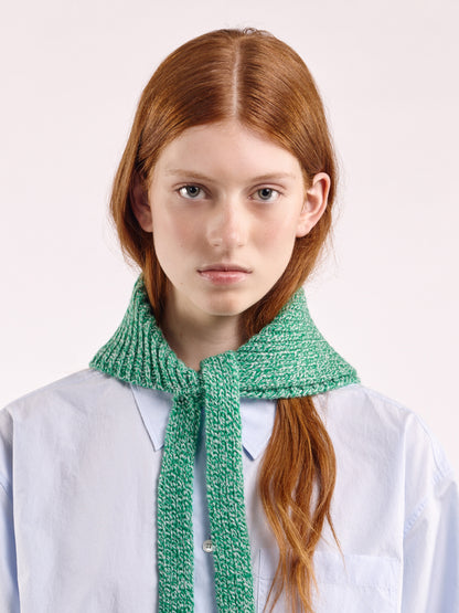 Soft Wool Chunky Bandana - Bright Green Marl