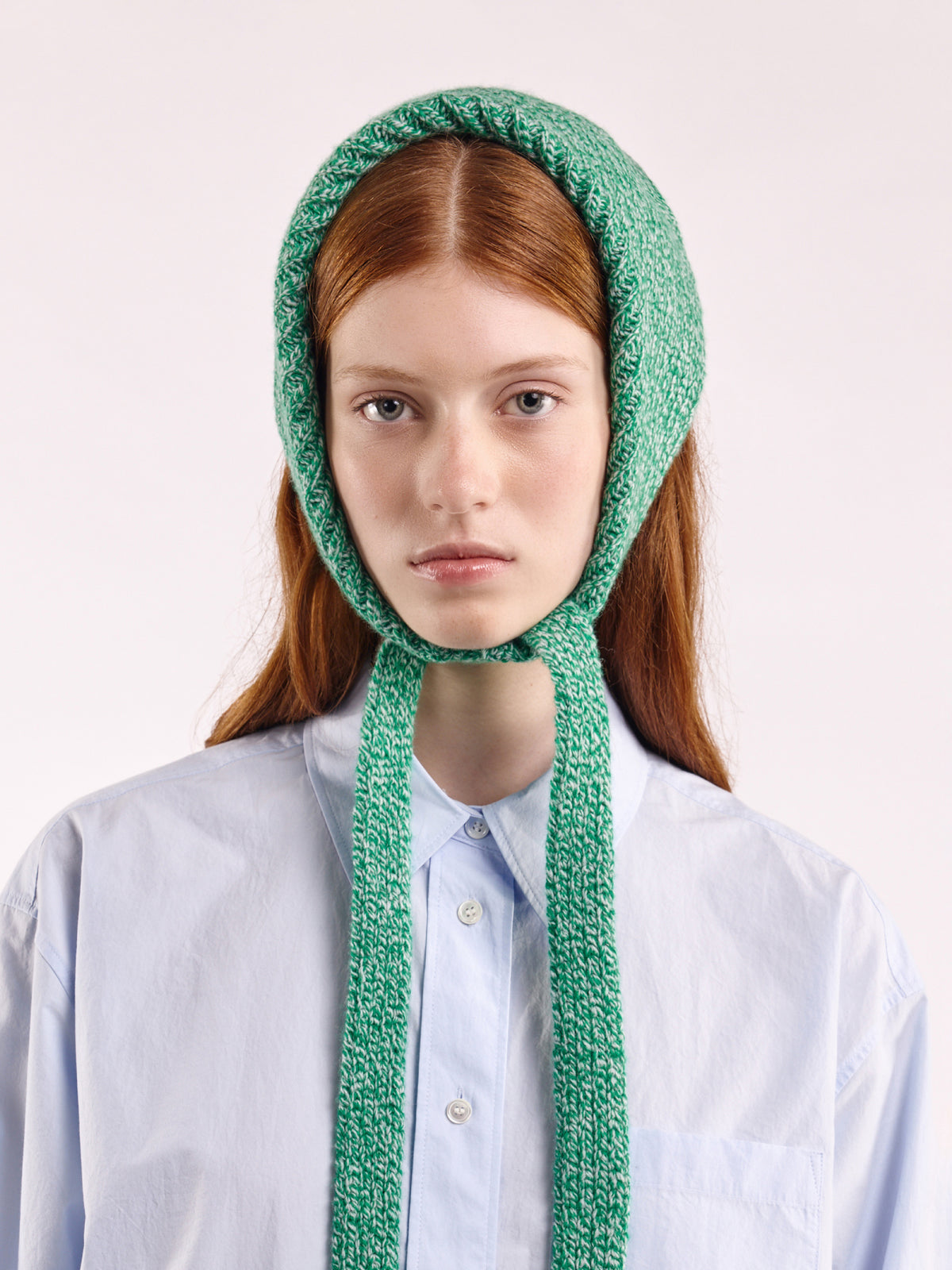 Soft Wool Chunky Bandana - Bright Green Marl