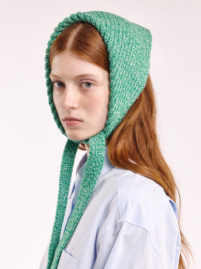 Soft Wool Chunky Bandana - Bright Green Marl
