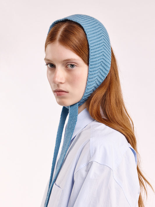 Soft Wool Tied Head Band - Dusk