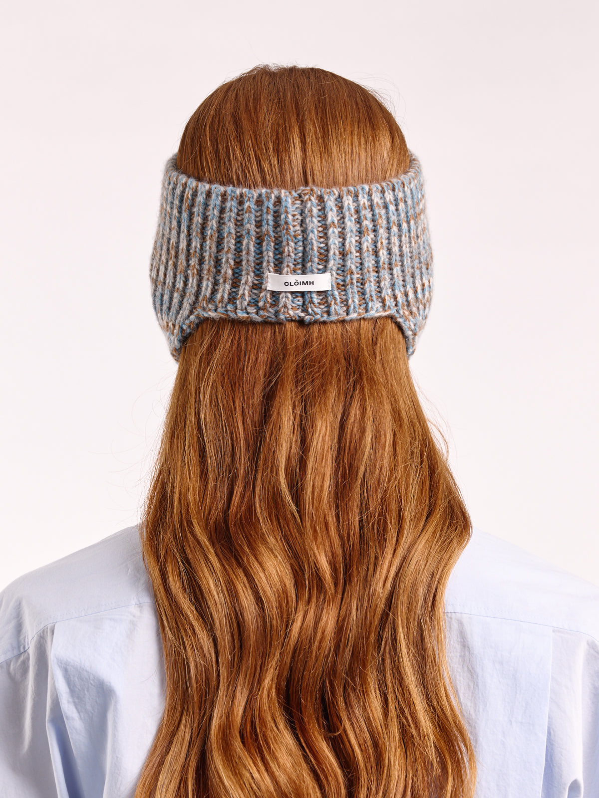 Soft Wool Marl Ear Flap Head Band - Dusk/Vintage Vicuna Marl