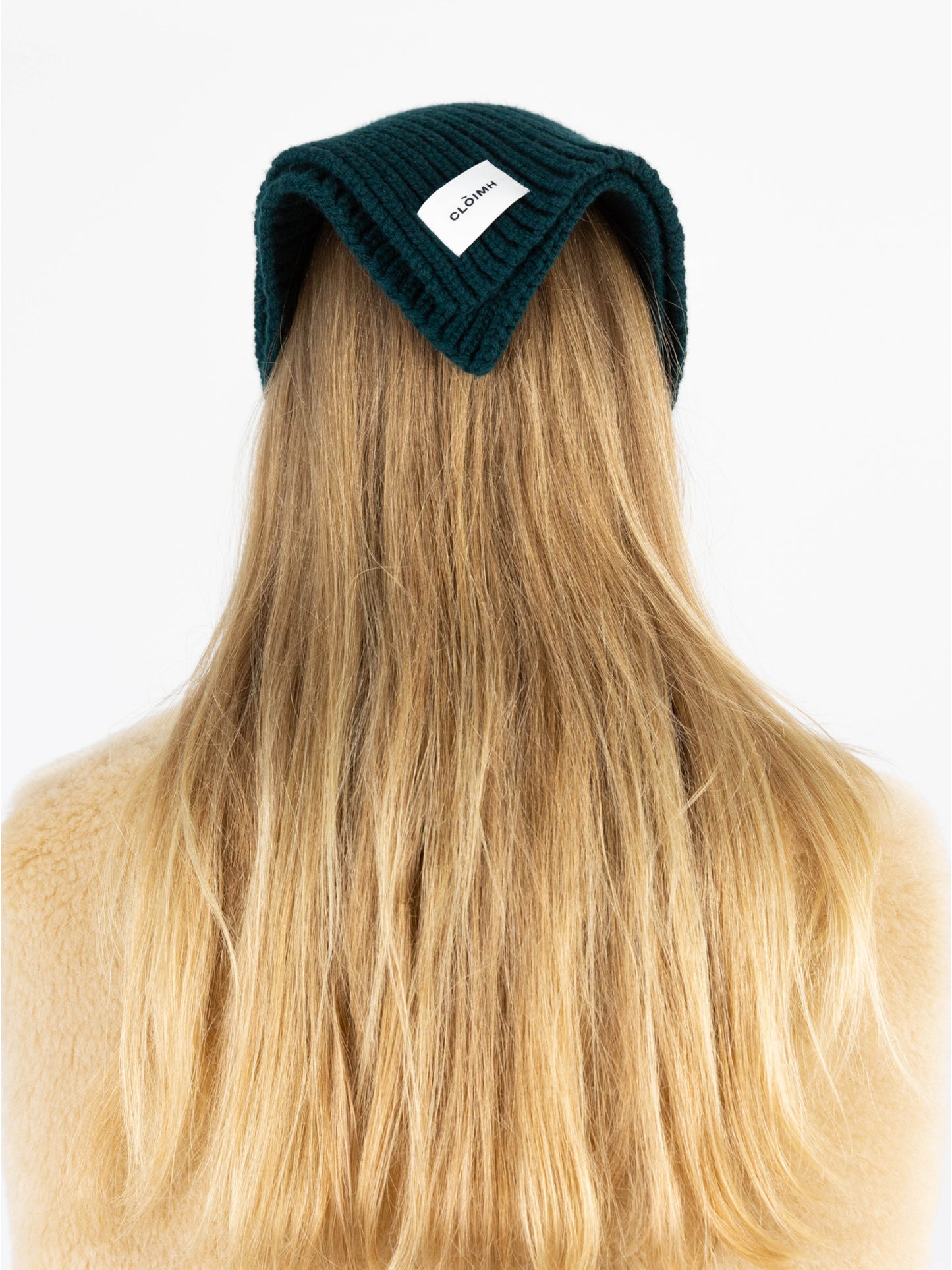Soft Wool Chunky Bandana - Dark Green
