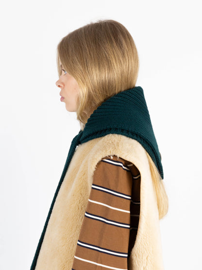 Soft Wool Chunky Bandana - Dark Green