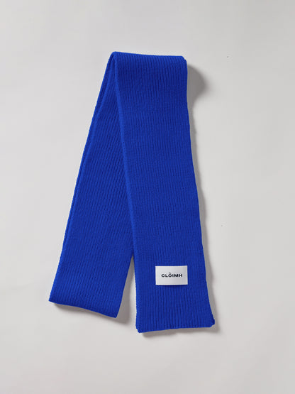 Soft Wool Scarf - Cobalt Blue