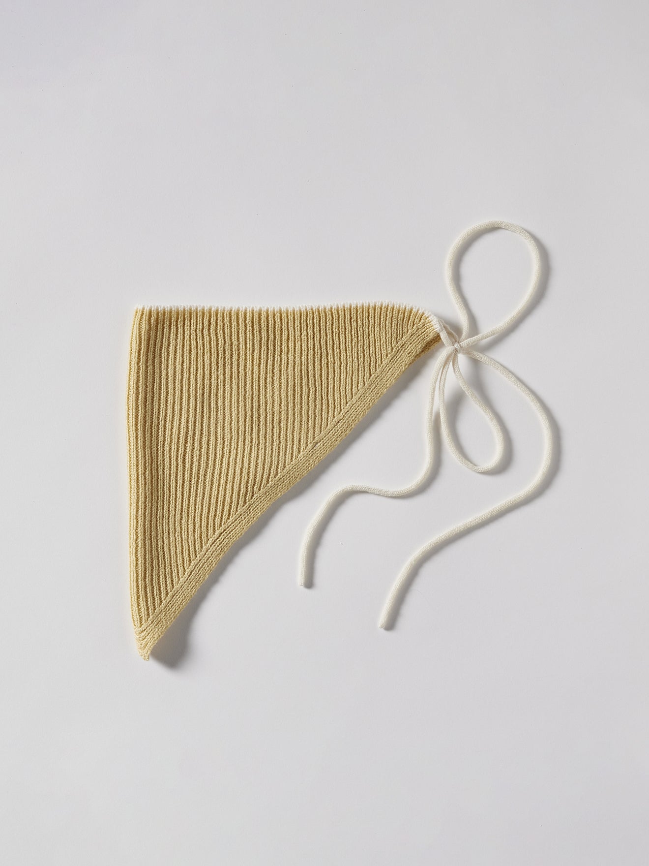 Soft Wool Bandana - Soft Yellow