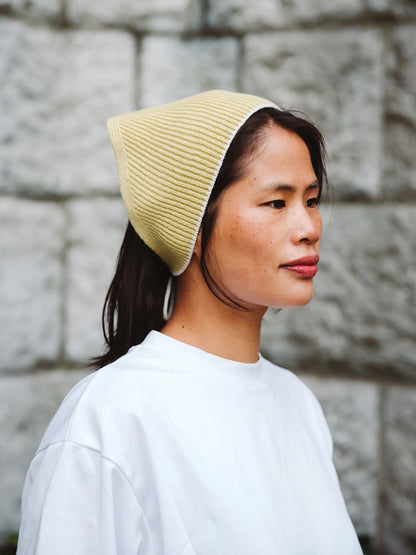 Soft Wool Bandana - Soft Yellow